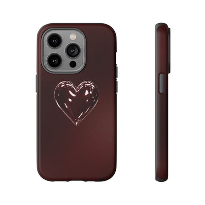 Dark Red Heart Tough Phone Case