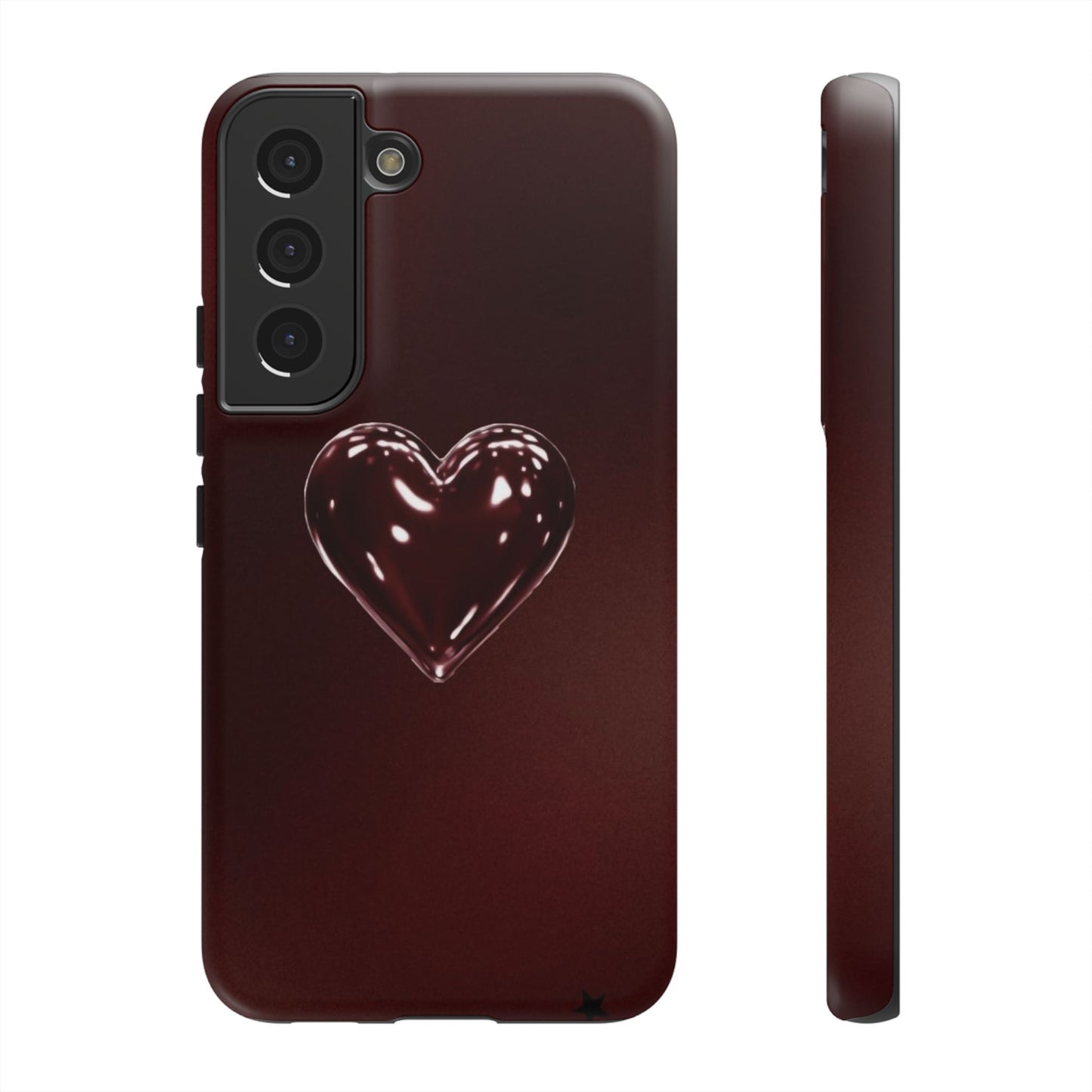 Dark Red Heart Tough Phone Case