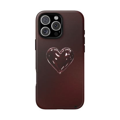 Dark Red Heart Tough Phone Case