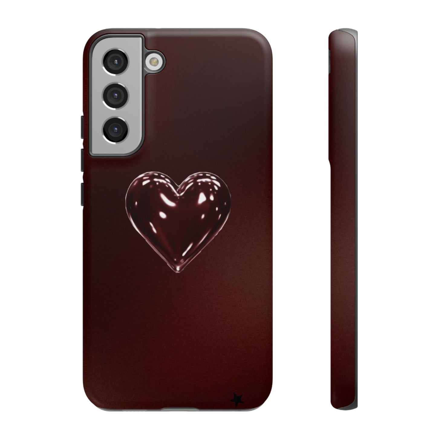 Dark Red Heart Tough Phone Case