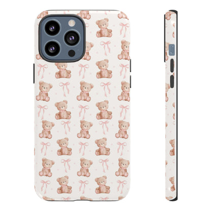 Teddie Bears and Bows Tough Phone Case