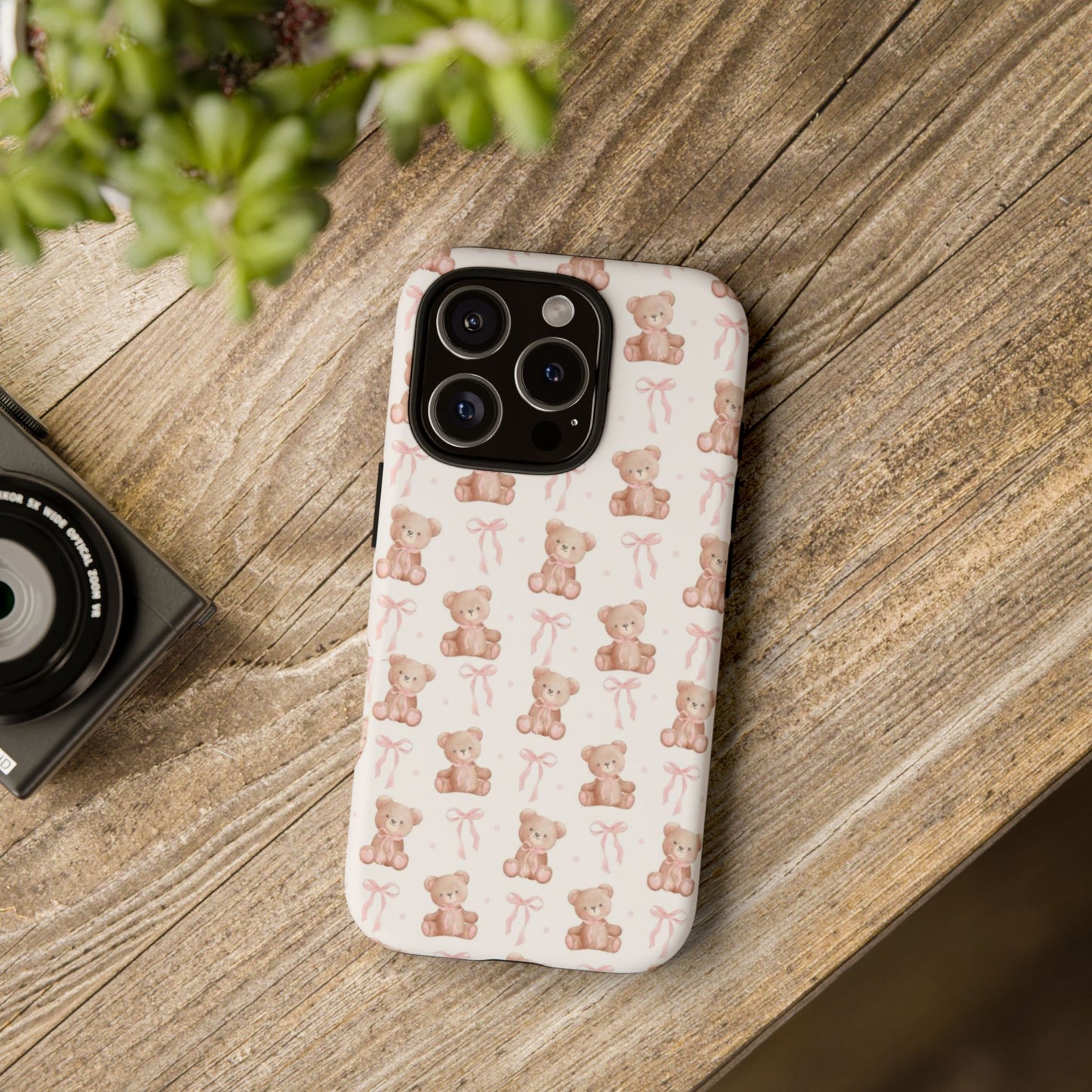 Teddie Bears and Bows Tough Phone Case