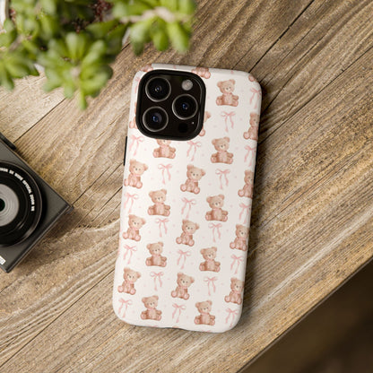 Teddie Bears and Bows Tough Phone Case