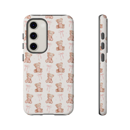 Teddie Bears and Bows Tough Phone Case