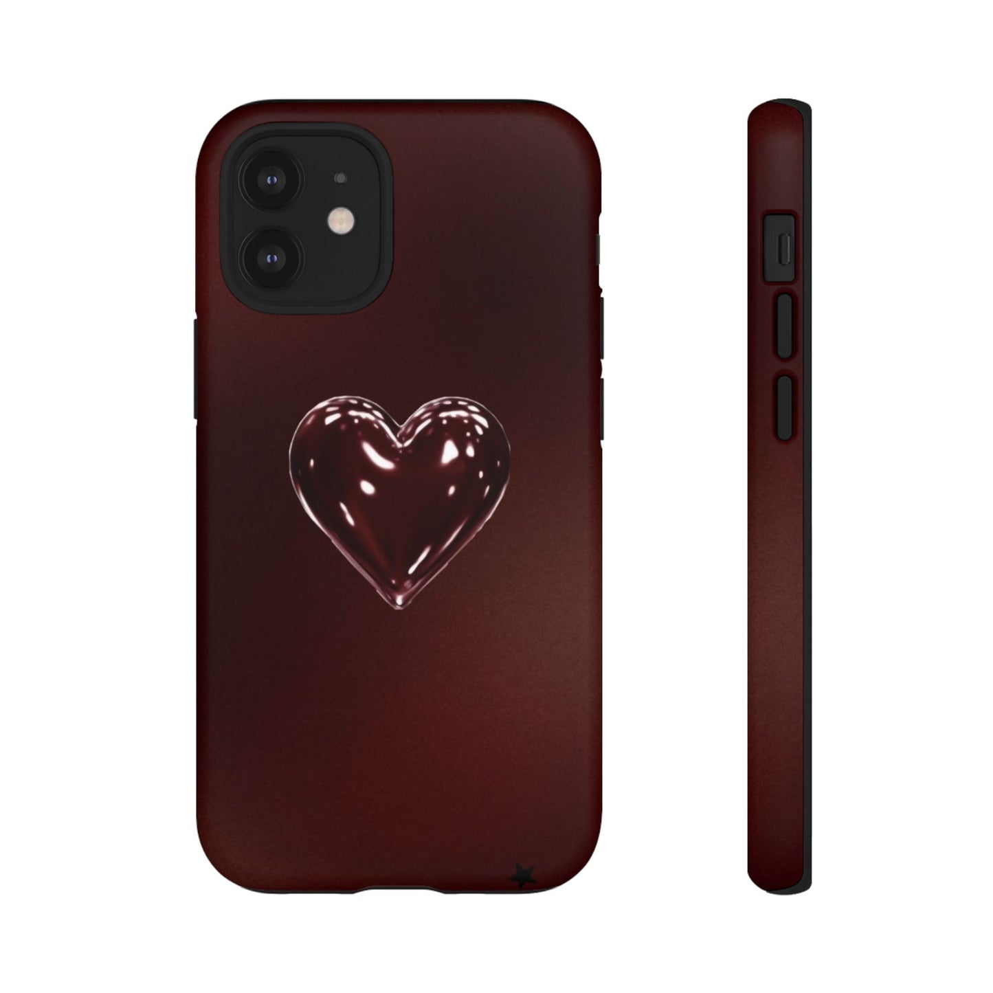 Dark Red Heart Tough Phone Case