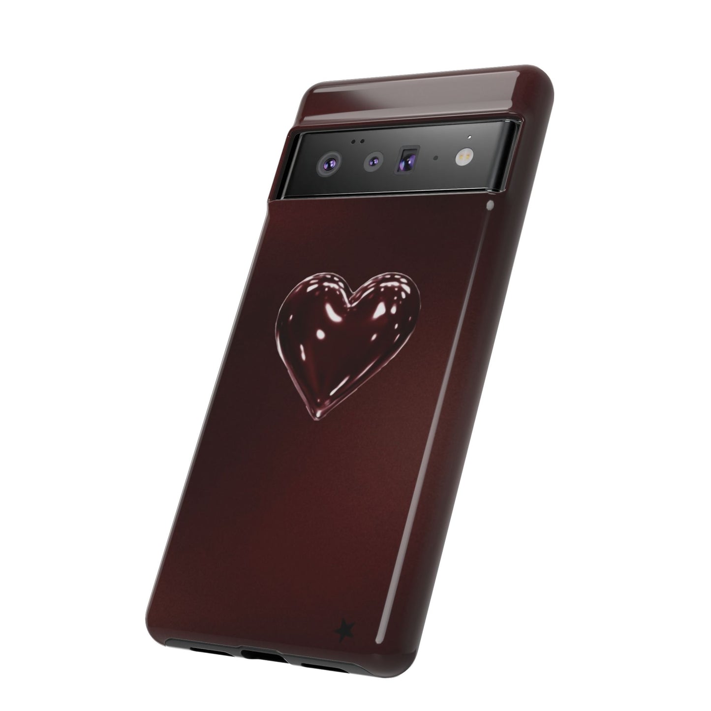 Dark Red Heart Tough Phone Case