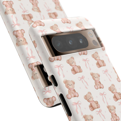 Teddie Bears and Bows Tough Phone Case