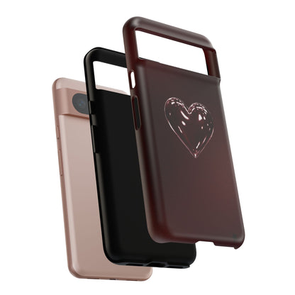 Dark Red Heart Tough Phone Case