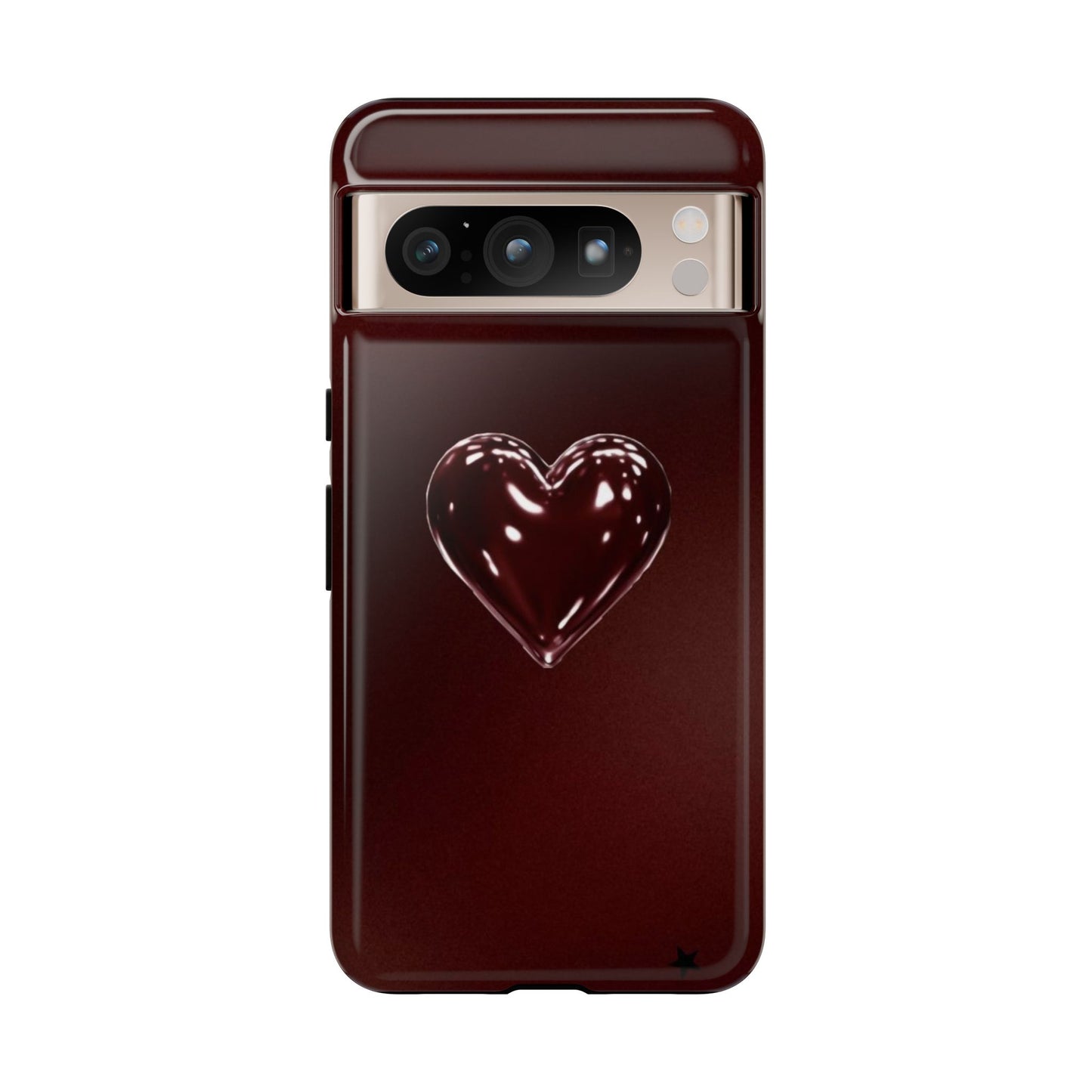 Dark Red Heart Tough Phone Case