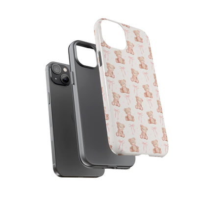 Teddie Bears and Bows Tough Phone Case