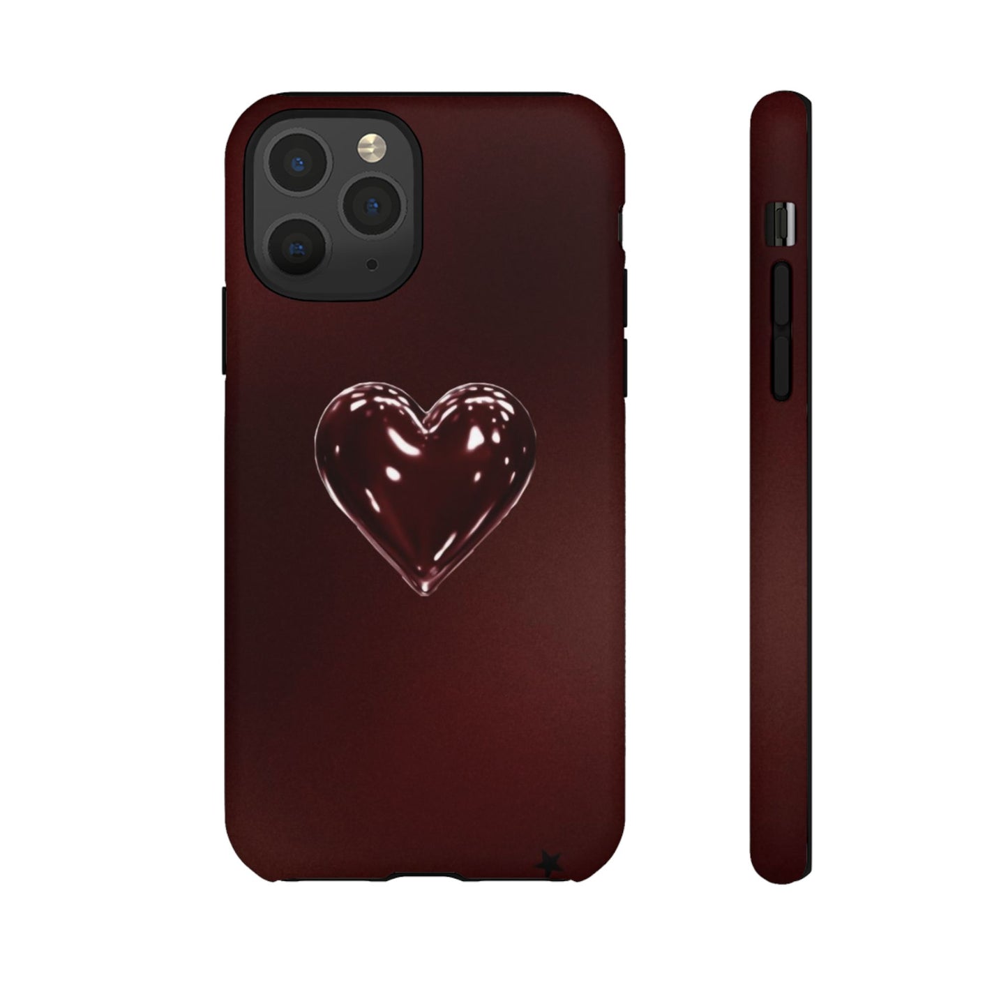 Dark Red Heart Tough Phone Case