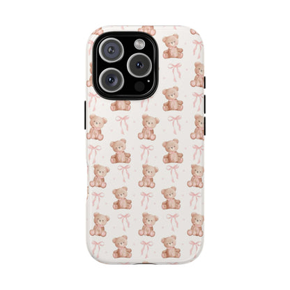 Teddie Bears and Bows Tough Phone Case