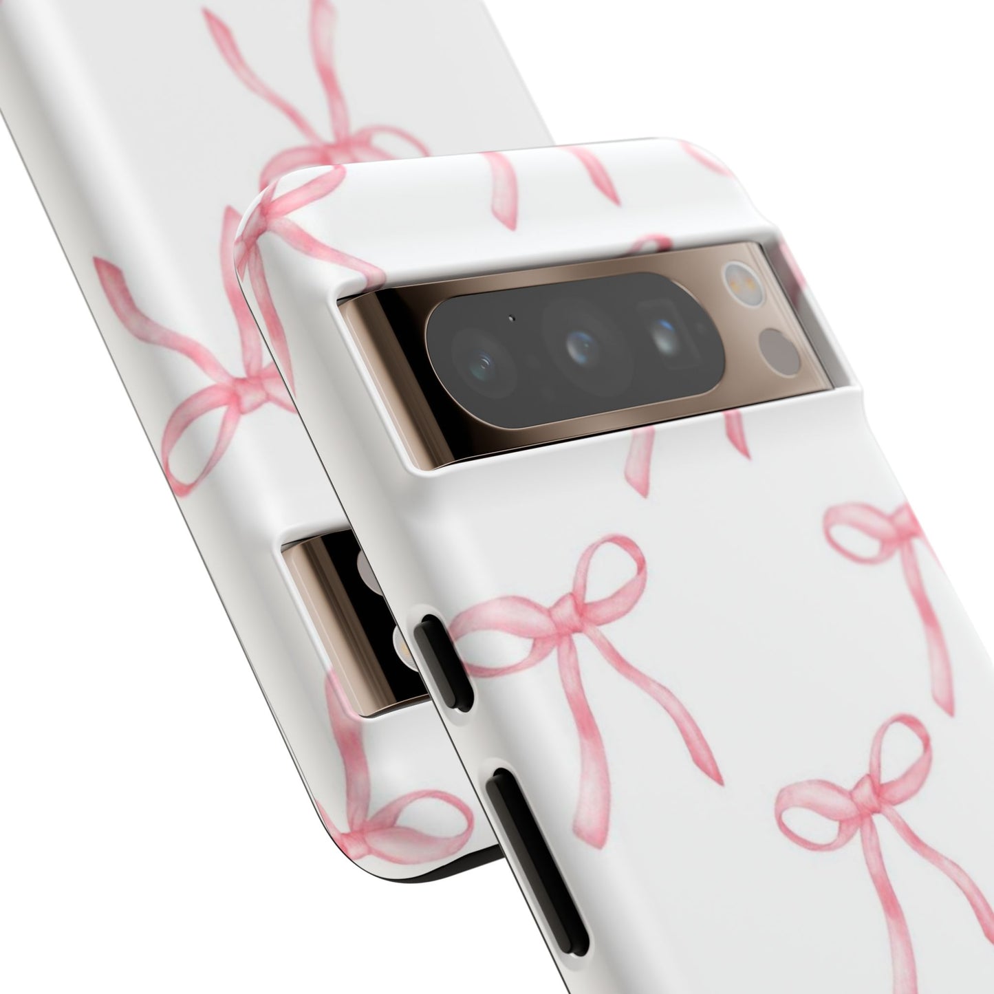 Pink Bows White Tough Phone Case