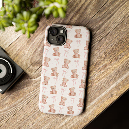 Teddie Bears and Bows Tough Phone Case