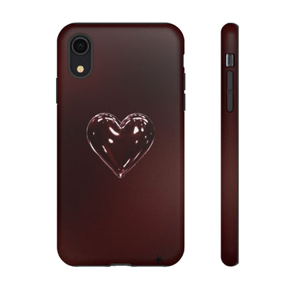 Dark Red Heart Tough Phone Case