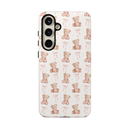 Teddie Bears and Bows Tough Phone Case