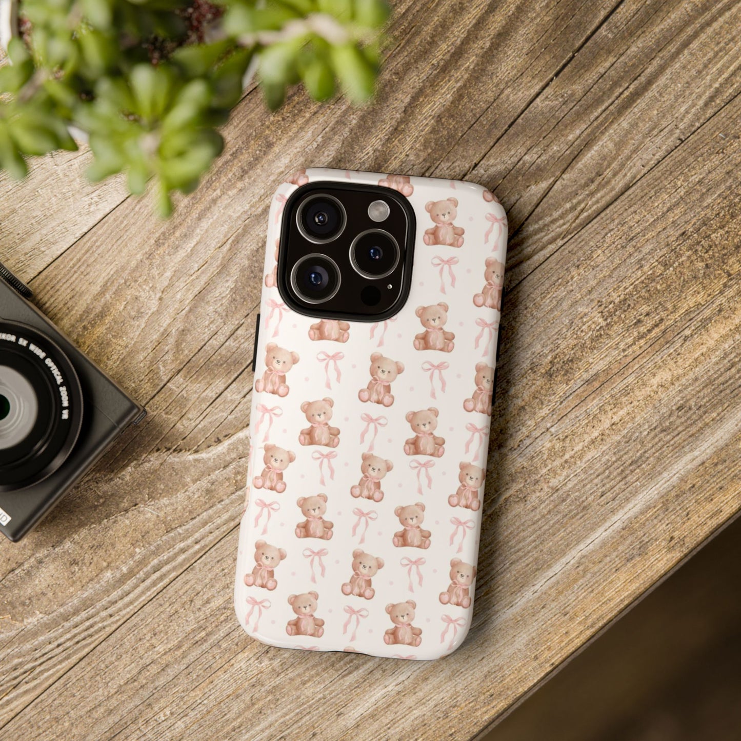 Teddie Bears and Bows Tough Phone Case