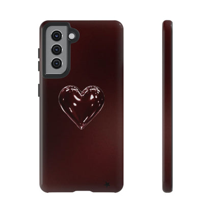 Dark Red Heart Tough Phone Case