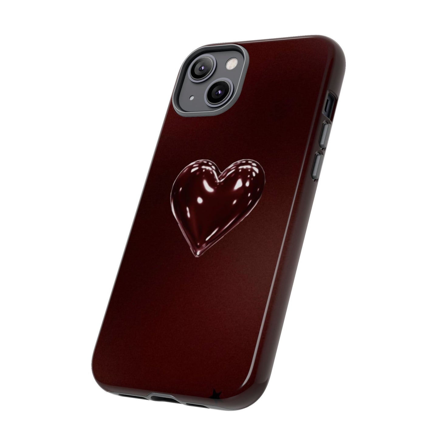 Dark Red Heart Tough Phone Case