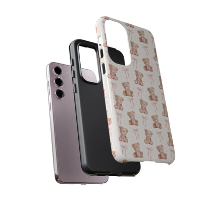 Teddie Bears and Bows Tough Phone Case