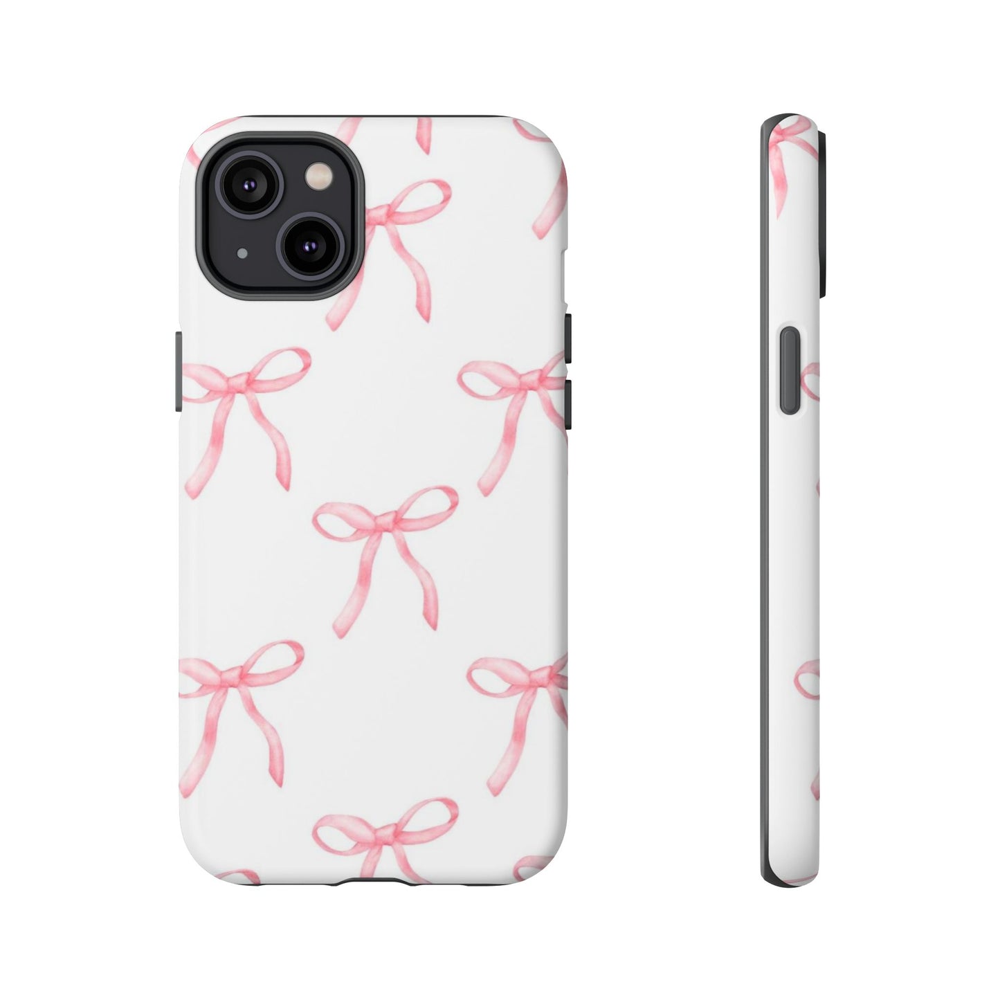 Pink Bows White Tough Phone Case