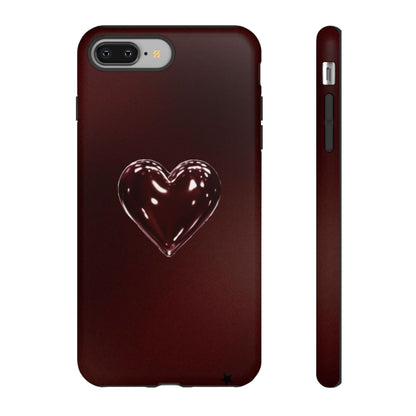 Dark Red Heart Tough Phone Case