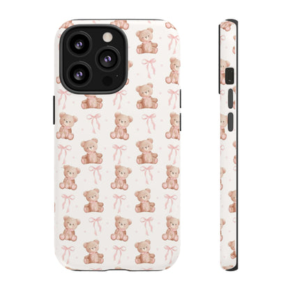 Teddie Bears and Bows Tough Phone Case