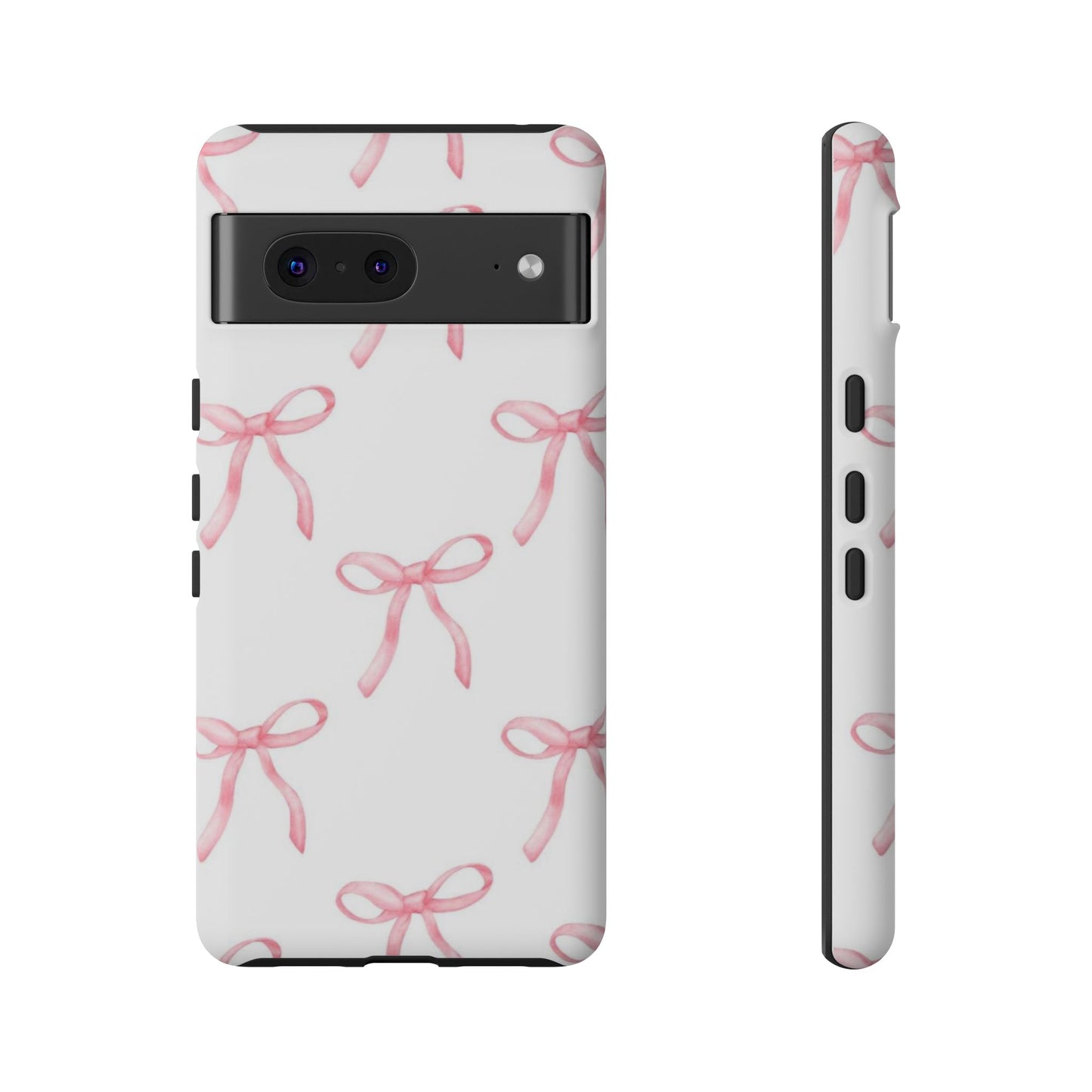 Pink Bows White Tough Phone Case