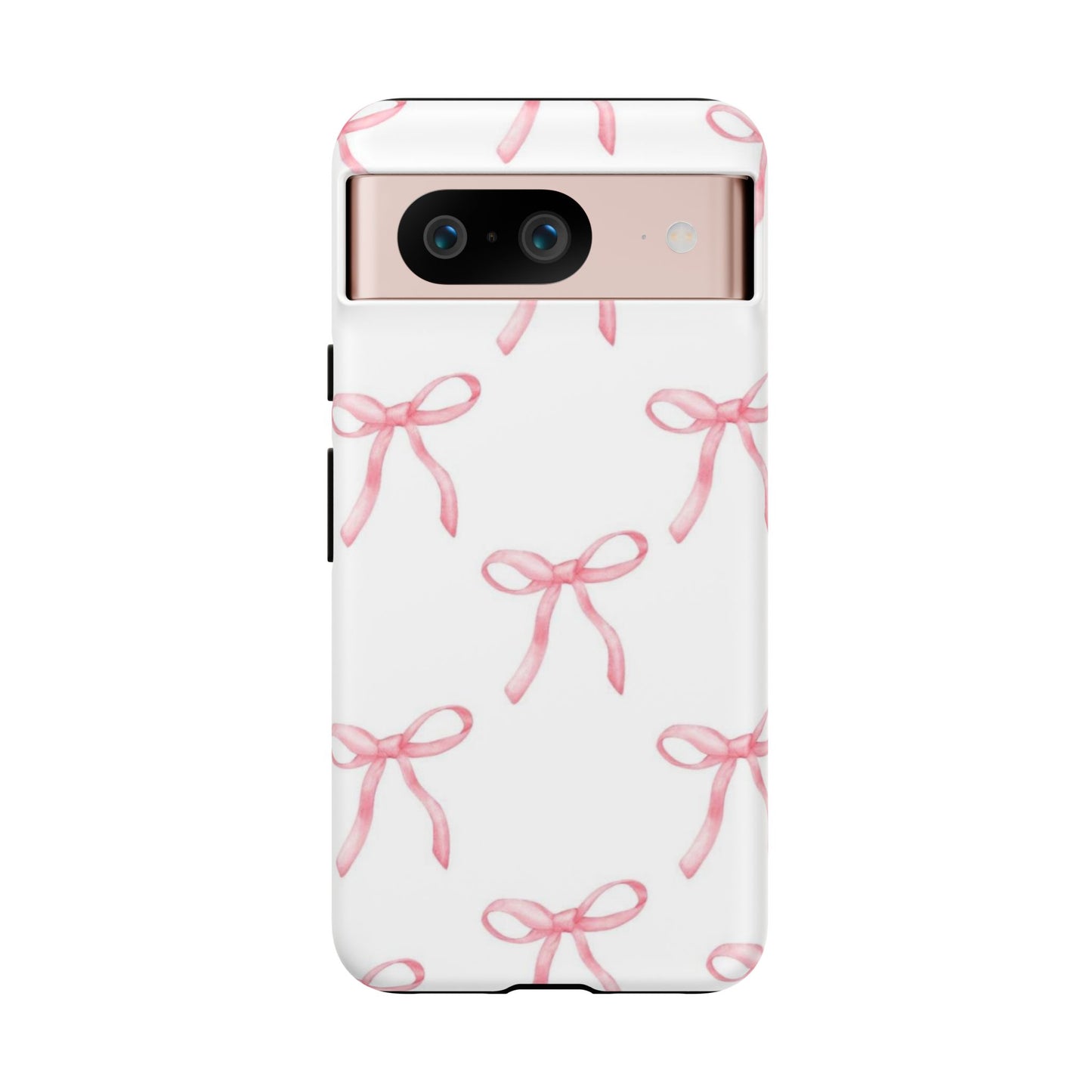 Pink Bows White Tough Phone Case