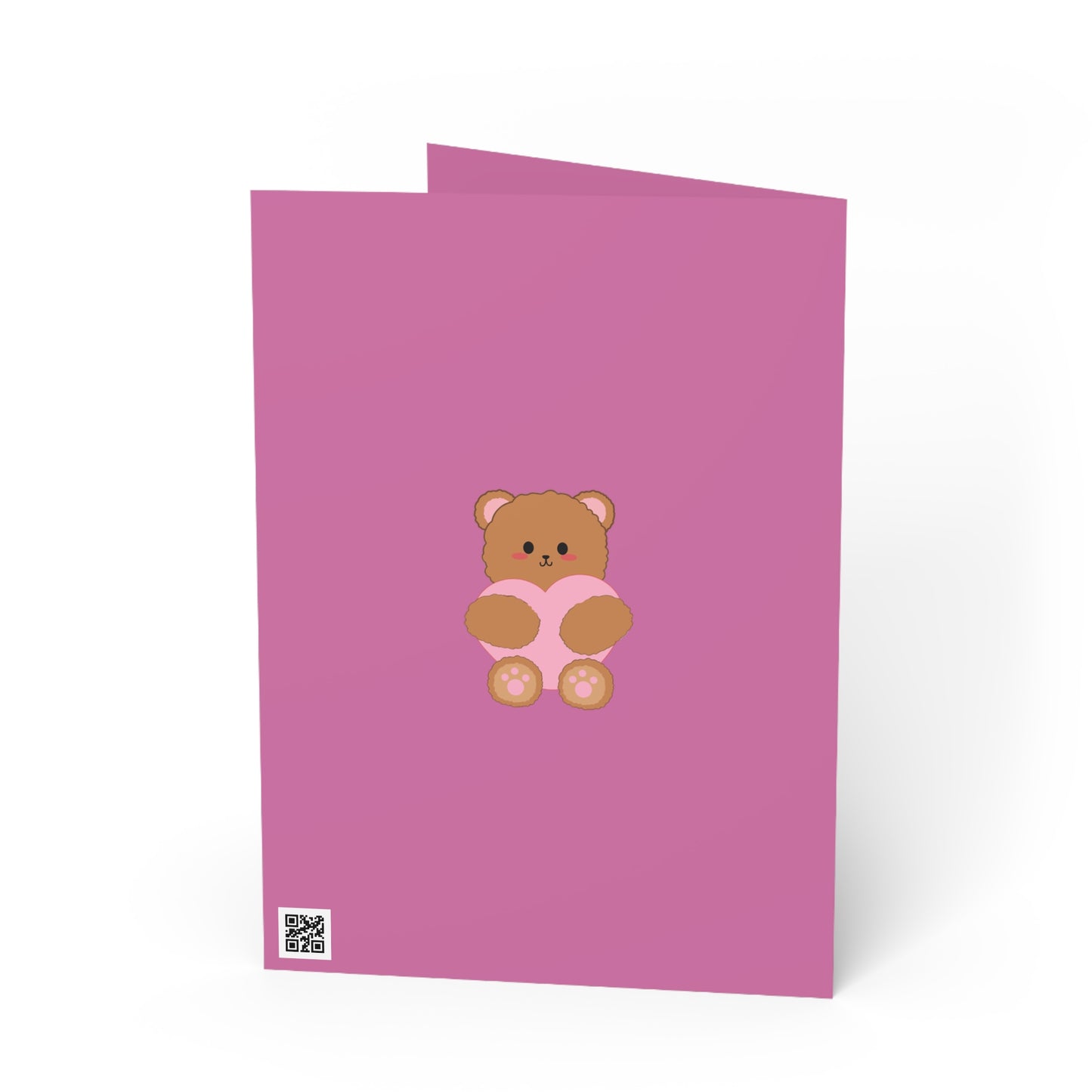 I Love You Pink Heart Valentines Day Card