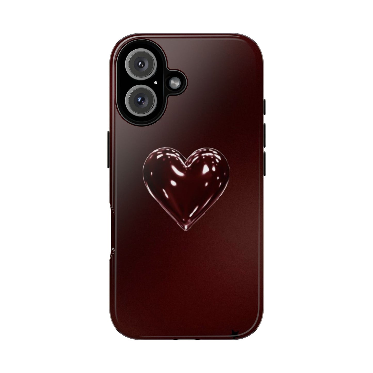 Dark Red Heart Tough Phone Case