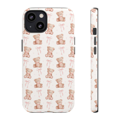 Teddie Bears and Bows Tough Phone Case