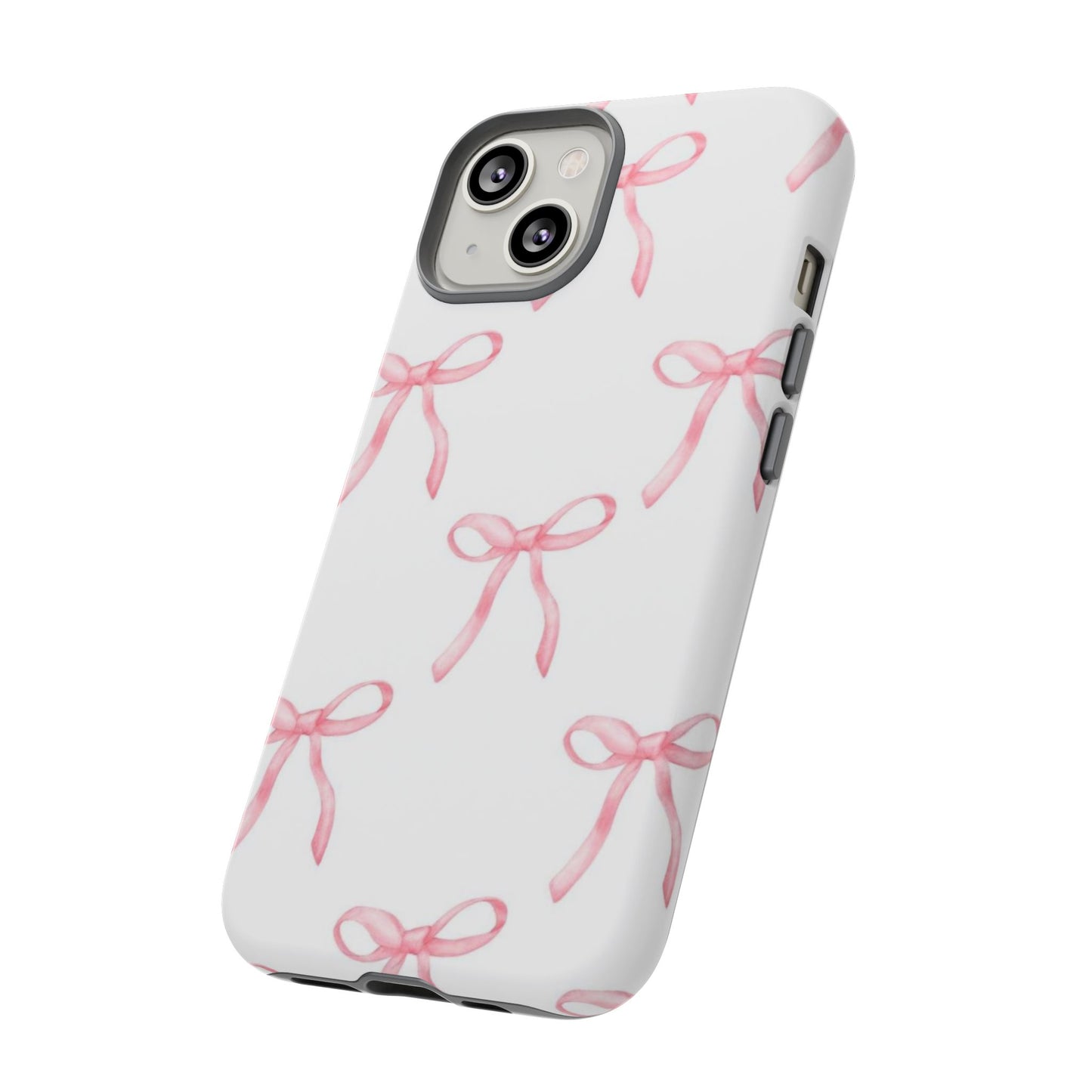 Pink Bows White Tough Phone Case