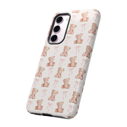 Teddie Bears and Bows Tough Phone Case