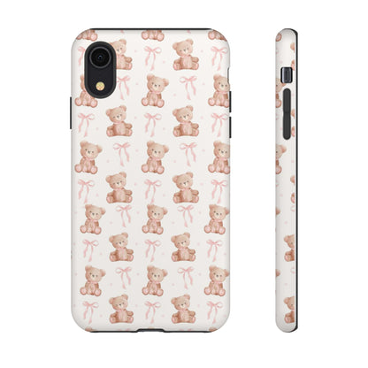 Teddie Bears and Bows Tough Phone Case