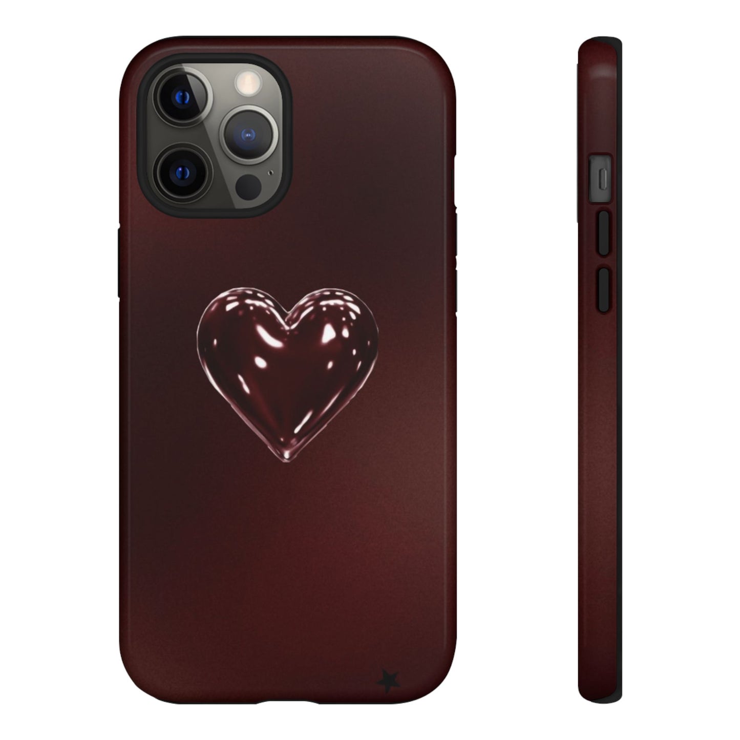 Dark Red Heart Tough Phone Case