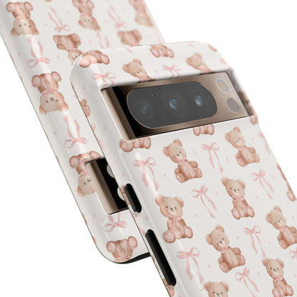 Teddie Bears and Bows Tough Phone Case