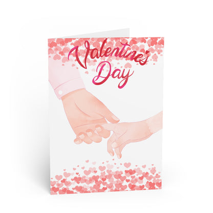 Couple Holding Hands Valentines Day Card