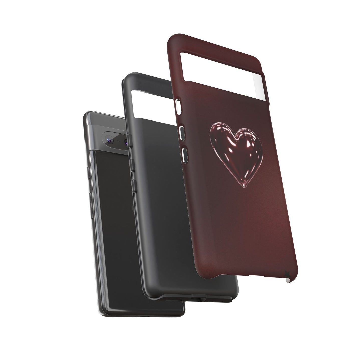 Dark Red Heart Tough Phone Case