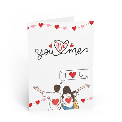 You and Me Valentines Day Card