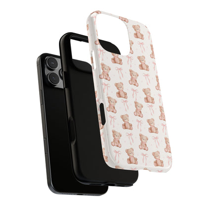 Teddie Bears and Bows Tough Phone Case