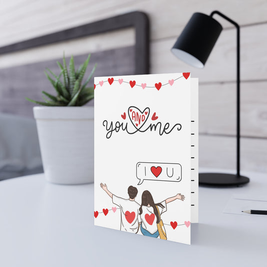 You and Me Valentines Day Card