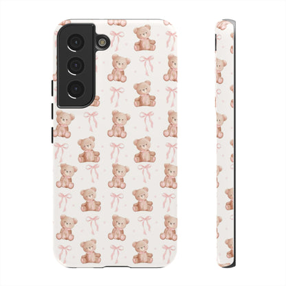 Teddie Bears and Bows Tough Phone Case