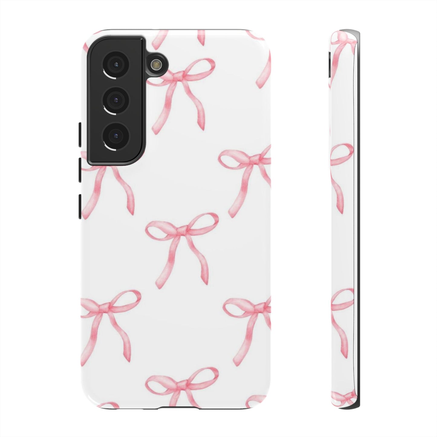 Pink Bows White Tough Phone Case