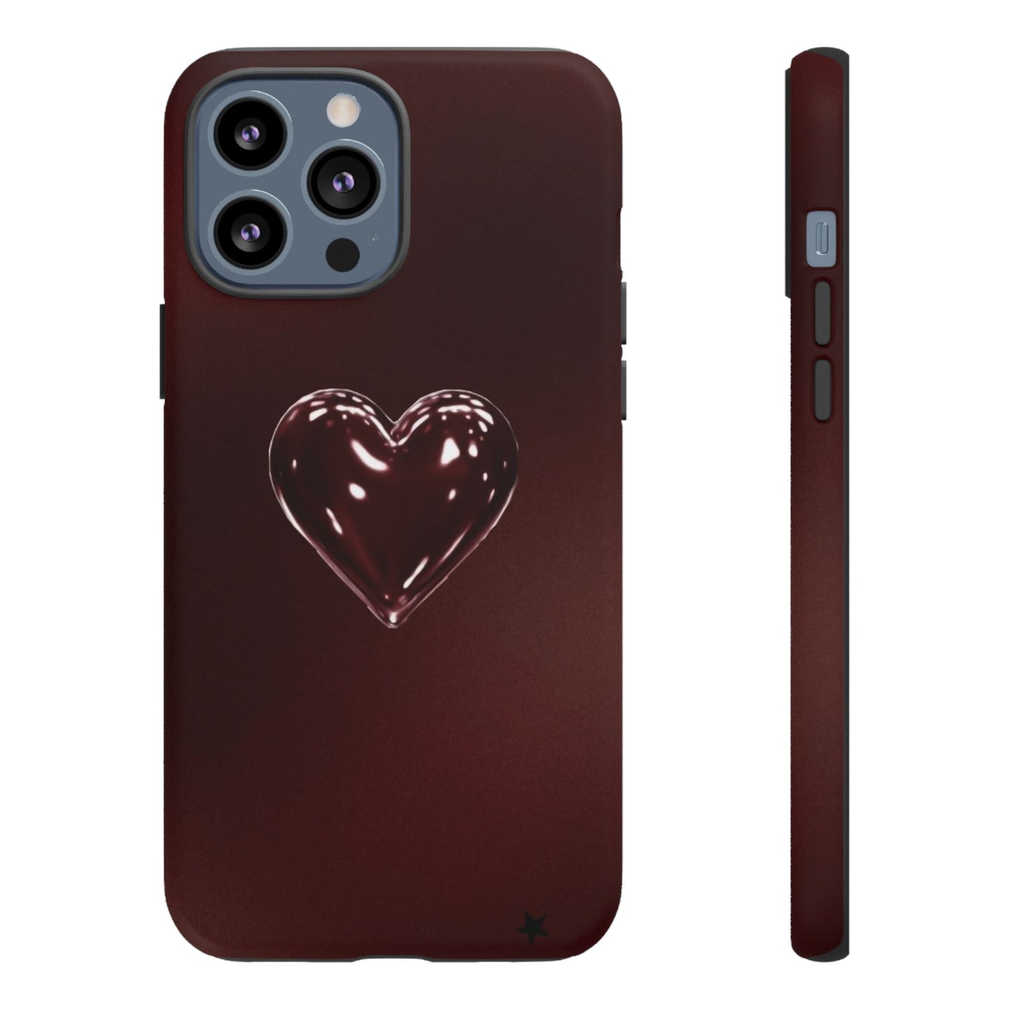 Dark Red Heart Tough Phone Case