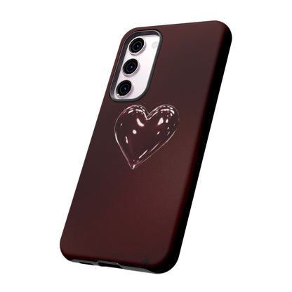 Dark Red Heart Tough Phone Case