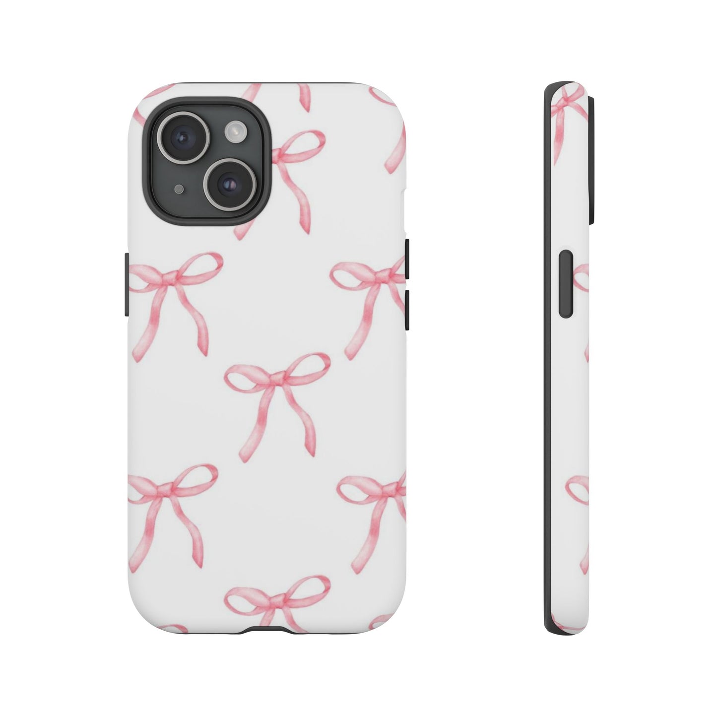 Pink Bows White Tough Phone Case