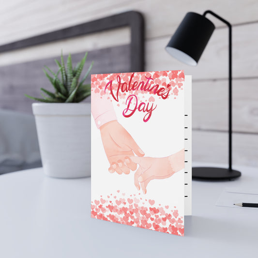 Couple Holding Hands Valentines Day Card