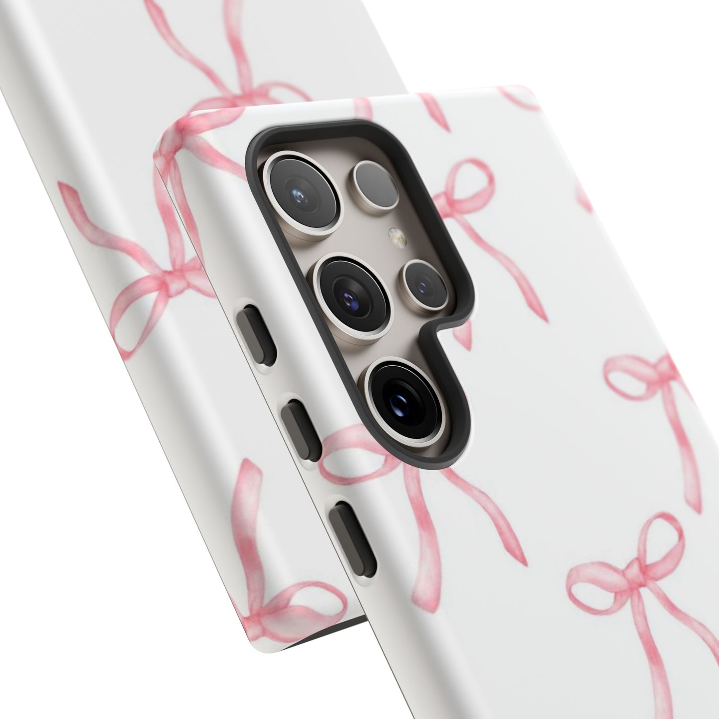 Pink Bows White Tough Phone Case