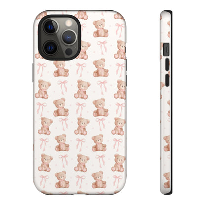 Teddie Bears and Bows Tough Phone Case